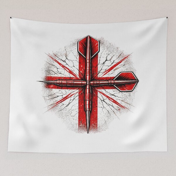Item preview, England Darts Crossed Darts Grunge Design designed and sold by rafi18.