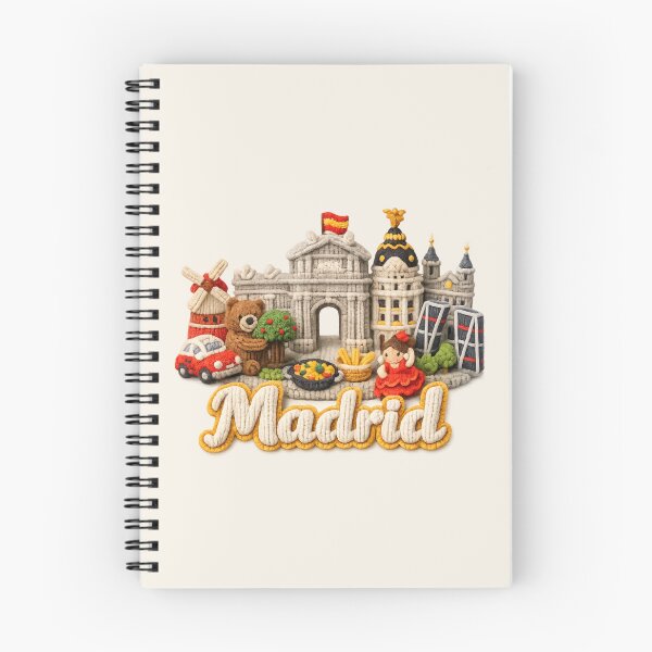 Item preview, Cute Knitted Madrid Landmark | Handmade Yarn City Travel Knit Souvenir designed and sold by Moons Studio.