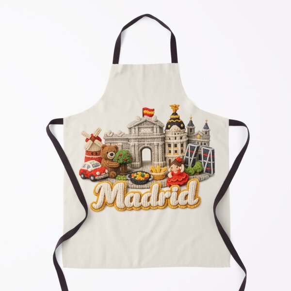 Item preview, Cute Knitted Madrid Landmark | Handmade Yarn City Travel Knit Souvenir designed and sold by Moons Studio.