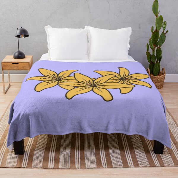 Item preview, Cluster Of Yellow Cartoon Lillies designed and sold by CamilasPrints.