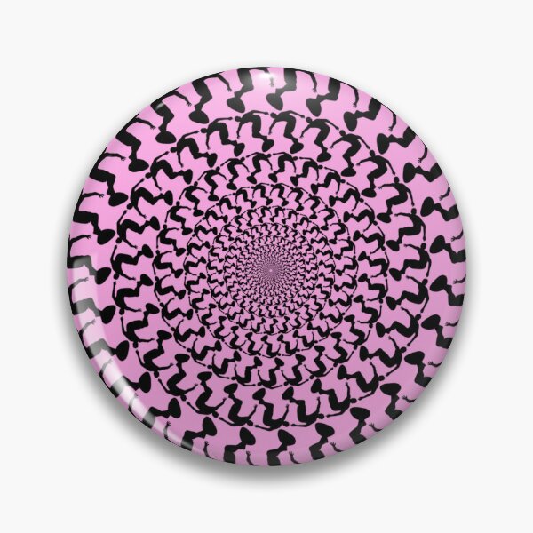 Item preview, Pink Wake Surfing Black Kaleidoscope Mandala  designed and sold by ChristinasMess.