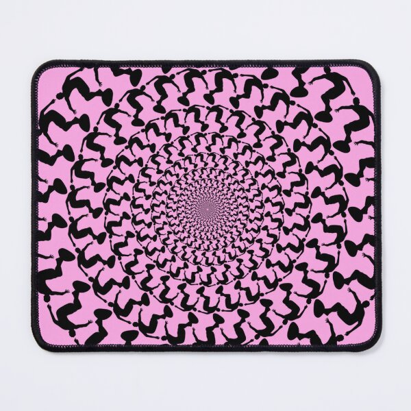 Item preview, Pink Wake Surfing Black Kaleidoscope Mandala  designed and sold by ChristinasMess.