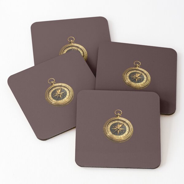 Item preview, Antique Brass Compass Sticker designed and sold by PawsAndpetalstudio.