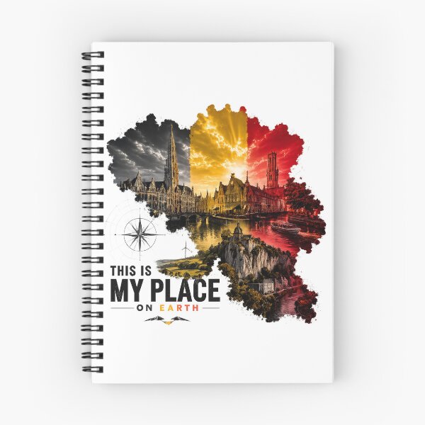 Item preview, Belgium Map Travel Art This Is My Place On Earth designed and sold by JMDG Studio.