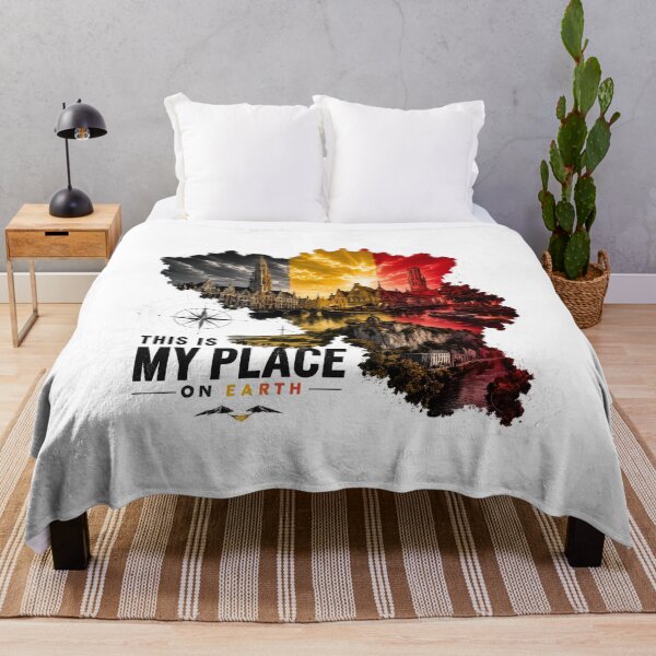 Item preview, Belgium Map Travel Art This Is My Place On Earth designed and sold by JMDG Studio.