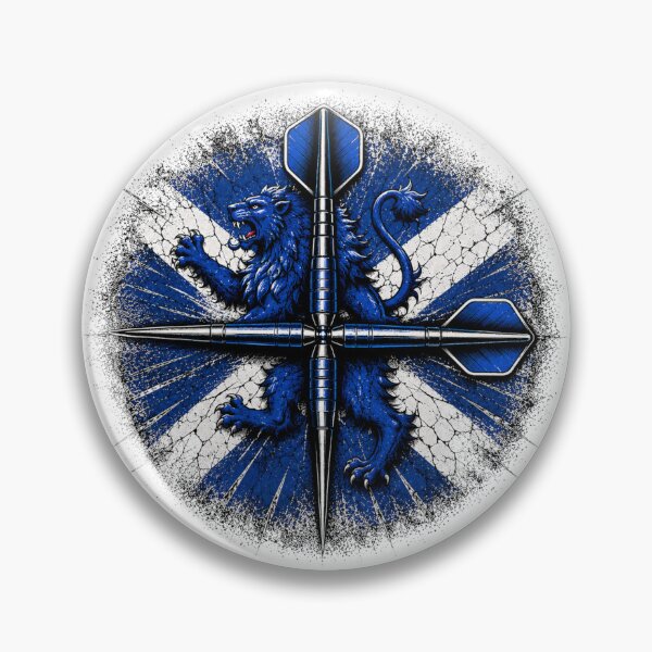 Item preview, Scotland Darts Crossed Darts Grunge Design designed and sold by rafi18.