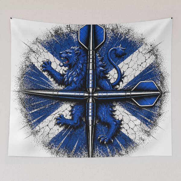 Item preview, Scotland Darts Crossed Darts Grunge Design designed and sold by rafi18.