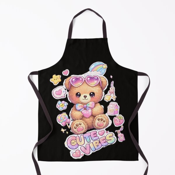 Item preview, Cute Vibes Kawaii Teddy Bear designed and sold by Funky Fable studio.