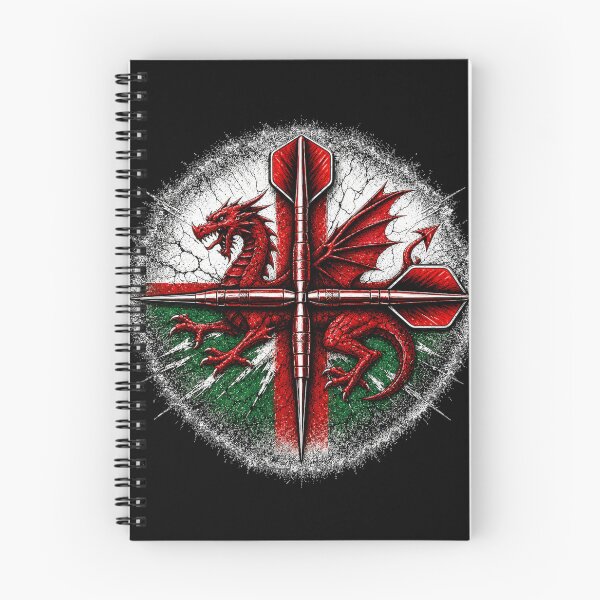 Item preview, Wales Darts Crossed Darts Grunge Design designed and sold by rafi18.