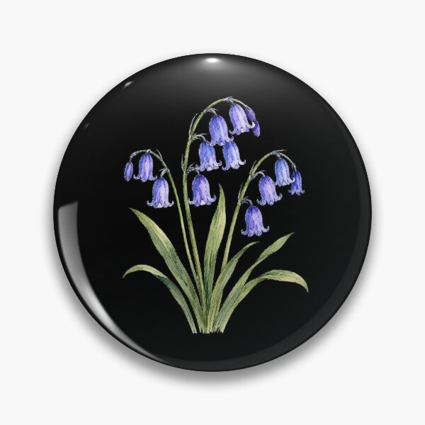 Item preview, Minimal Bluebell Botanical Watercolor designed and sold by ColorSplash123.