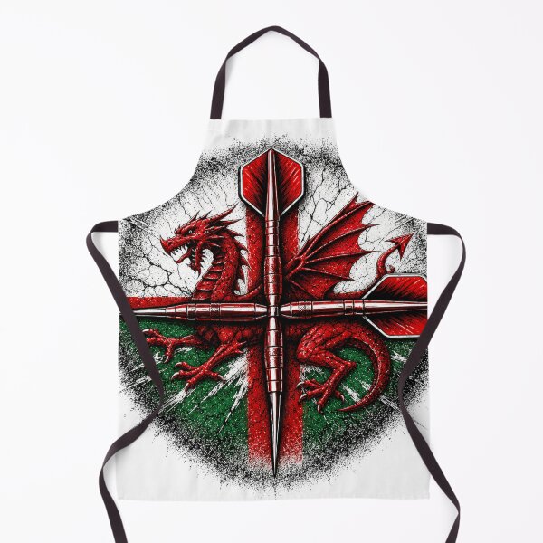 Item preview, Wales Darts Crossed Darts Grunge Design designed and sold by rafi18.