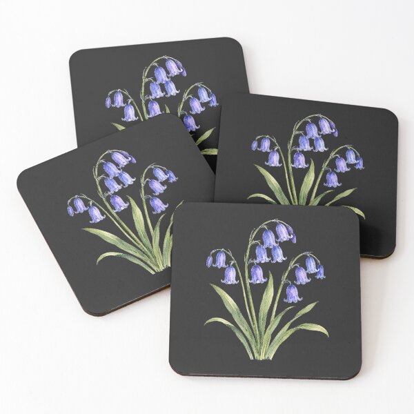 Item preview, Minimal Bluebell Botanical Watercolor designed and sold by ColorSplash123.