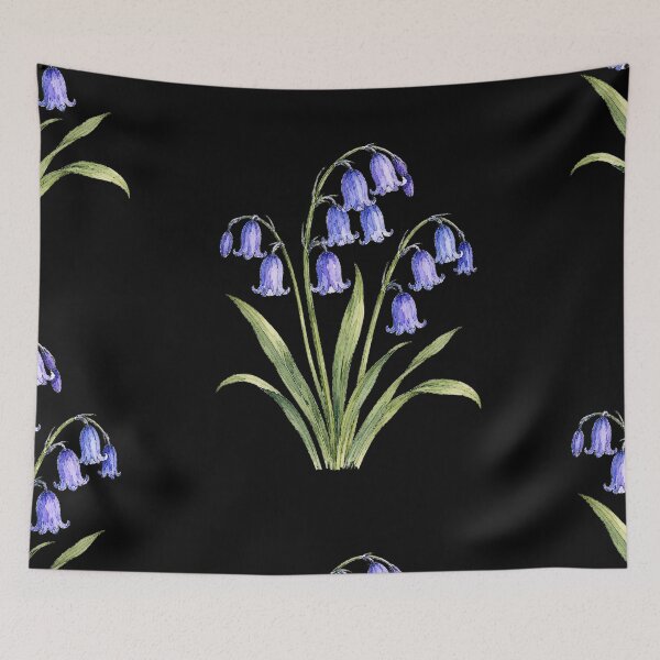 Item preview, Minimal Bluebell Botanical Watercolor designed and sold by ColorSplash123.