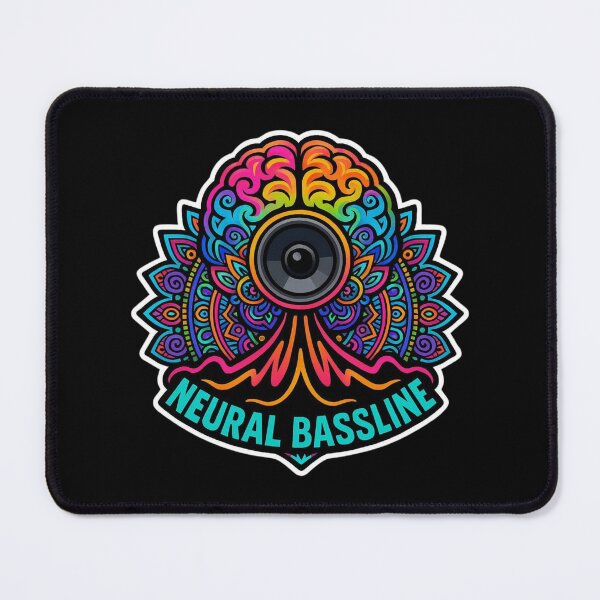 Item preview, Neural Bassline | Psychedelic Bass Visionary Art Design designed and sold by |TRSSHOP|.