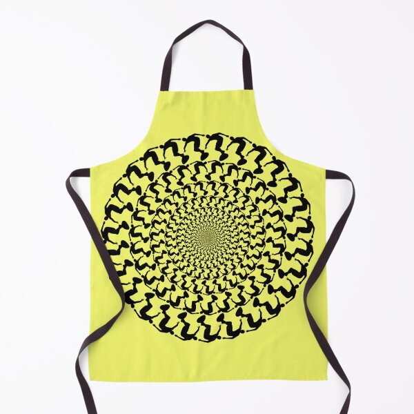 Item preview, Yellow Wake Surfing Black Kaleidoscope Mandala designed and sold by ChristinasMess.