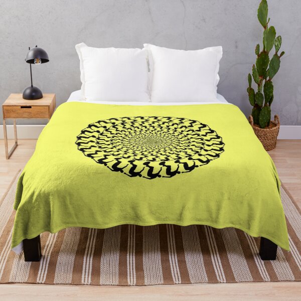 Item preview, Yellow Wake Surfing Black Kaleidoscope Mandala designed and sold by ChristinasMess.