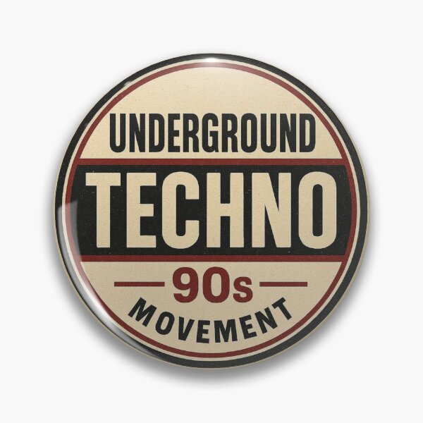 Item preview, Underground Techno 90s Movement | Vintage Techno Culture Design designed and sold by |TRSSHOP|.