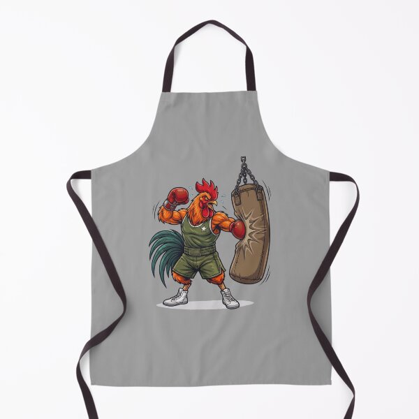Item preview, Badass Boxing Rooster Hitting Heavy Punching Bag Art designed and sold by BreezifyDesignStudio.