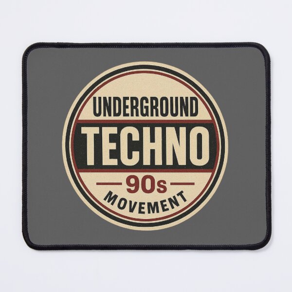 Item preview, Underground Techno 90s Movement | Vintage Techno Culture Design designed and sold by |TRSSHOP|.