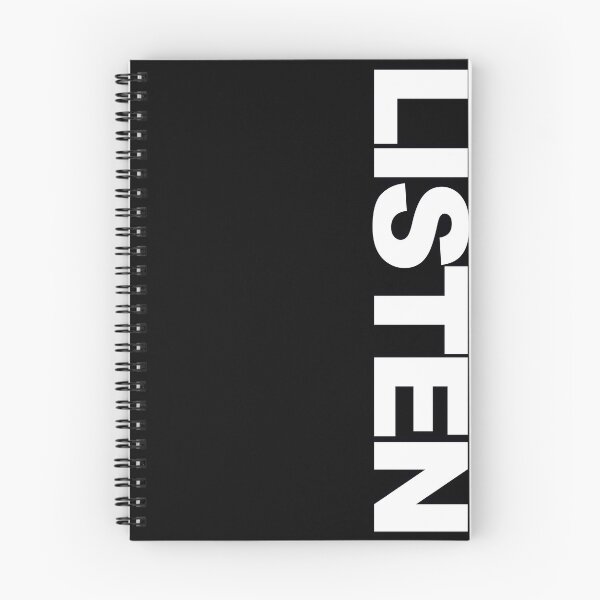 Item preview, LISTEN — White Minimal Bold Type Statement designed and sold by WORDPAUSE.