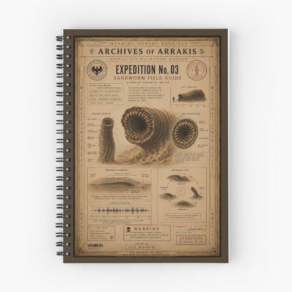 Item preview, Archives of Arrakis™ | Expedition No. 03 – Sandworm Field Guide designed and sold by Lavoretty.