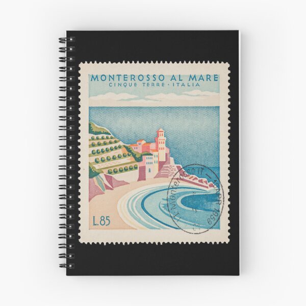 Item preview, Monterosso Italy Cinque Terre Beachfront Stamp Sticker designed and sold by stickercuffs.