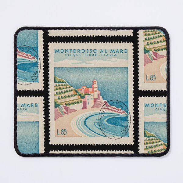 Item preview, Monterosso Italy Cinque Terre Beachfront Stamp Sticker designed and sold by stickercuffs.