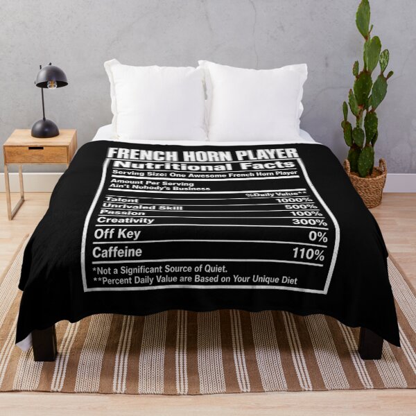 Item preview, French Horn Player Nutritional Facts designed and sold by Randomera.
