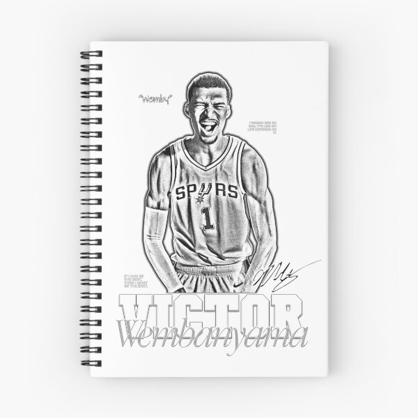Item preview, Victor Wembanyama, Basketball, Sports, NBA, Black and White designed and sold by BigBossHideout.