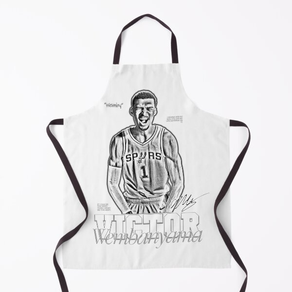 Item preview, Victor Wembanyama, Basketball, Sports, NBA, Black and White designed and sold by BigBossHideout.