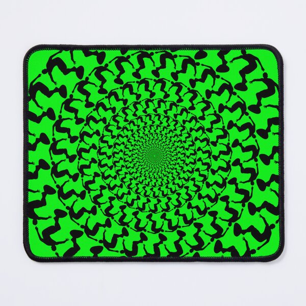 Item preview, Neon Green Wake Surfing Black Kaleidoscope Mandala  designed and sold by ChristinasMess.