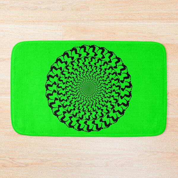 Item preview, Neon Green Wake Surfing Black Kaleidoscope Mandala  designed and sold by ChristinasMess.