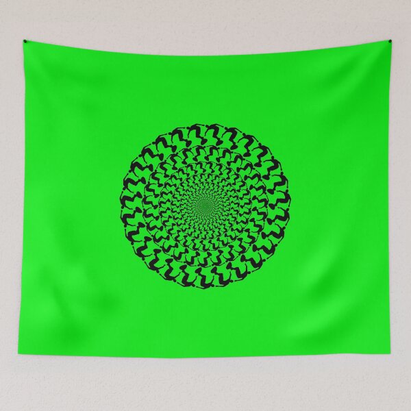 Item preview, Neon Green Wake Surfing Black Kaleidoscope Mandala  designed and sold by ChristinasMess.