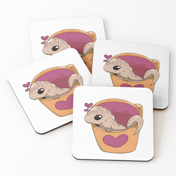 Item preview, Lizard in a Cup (beige+spotted ver.) designed and sold by Dragon Blossom Art.