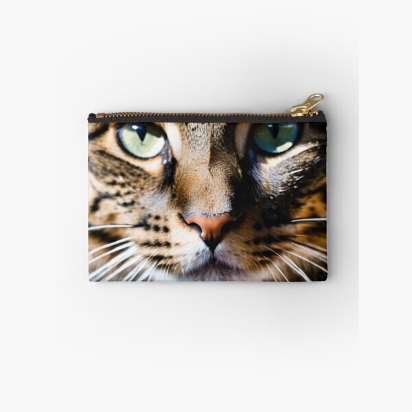Item preview, Animals - Tabby Cat Portrait, Captivating Blue-Green Eyes designed and sold by World-Pets.