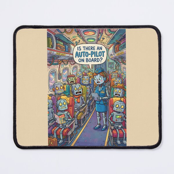 Item preview, Is There a Robot Auto Pilot on Board designed and sold by Museum Of Non-Existing Art.