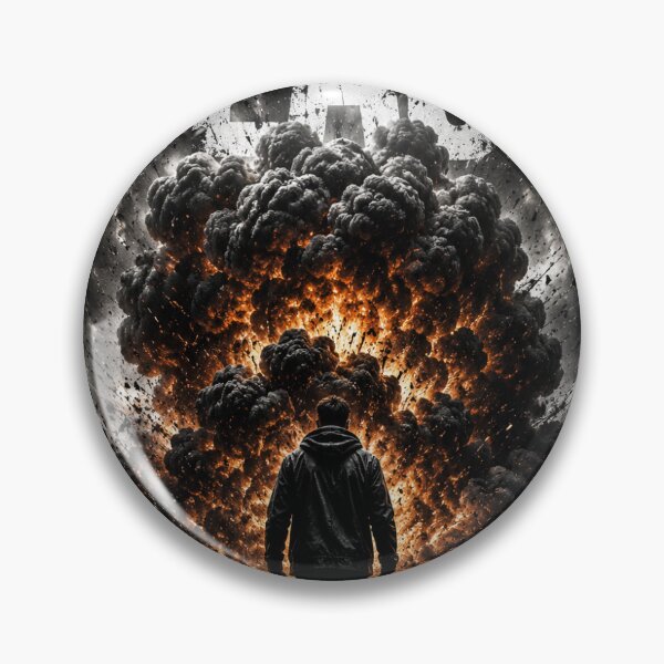 Item preview, BLAST Explosion Typography | Dark Cinematic Streetwear Graphic T-Shirt Design designed and sold by Bathu Designs.