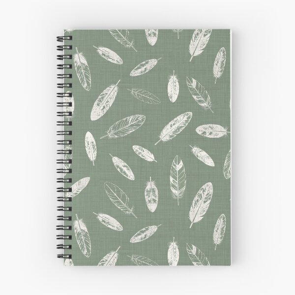 Item preview, Vintage Sage Feather Pattern designed and sold by caladayart.