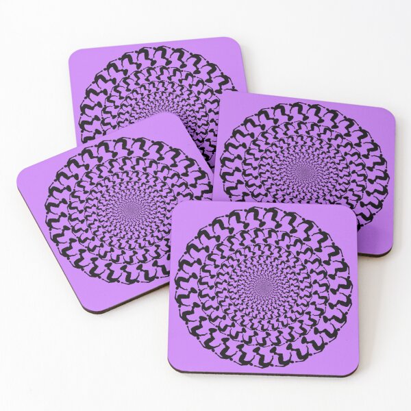 Item preview, Purple Wake Surfing Black Kaleidoscope Mandala  designed and sold by ChristinasMess.