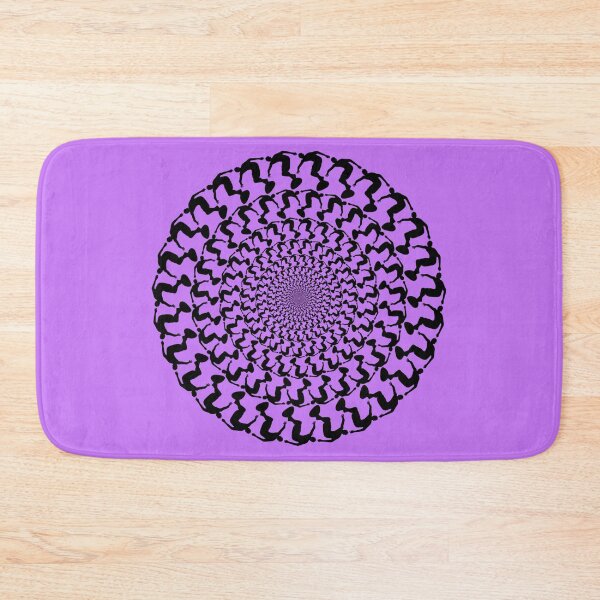 Item preview, Purple Wake Surfing Black Kaleidoscope Mandala  designed and sold by ChristinasMess.