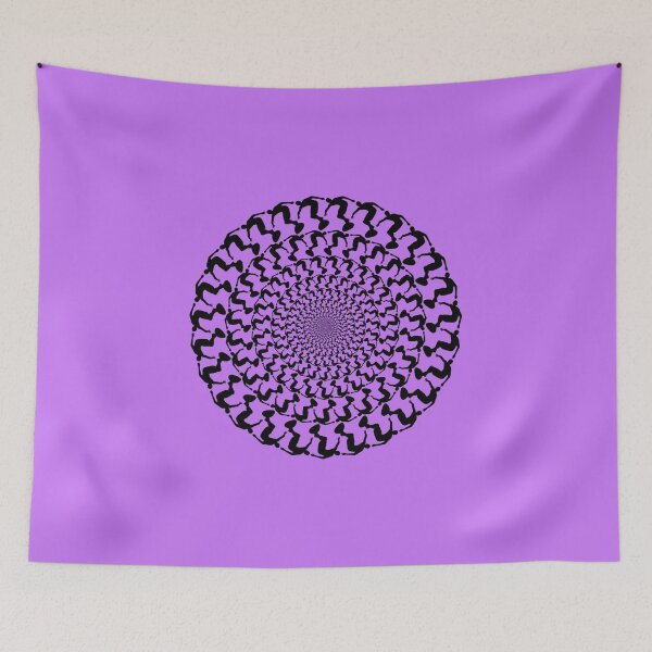 Item preview, Purple Wake Surfing Black Kaleidoscope Mandala  designed and sold by ChristinasMess.
