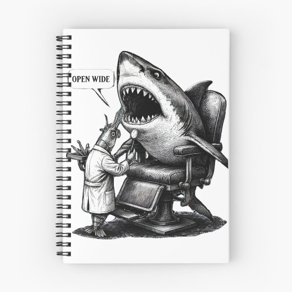 Item preview, Open Wide Shark Dentist Funny Shrimp Ocean designed and sold by WonderMugStudio.