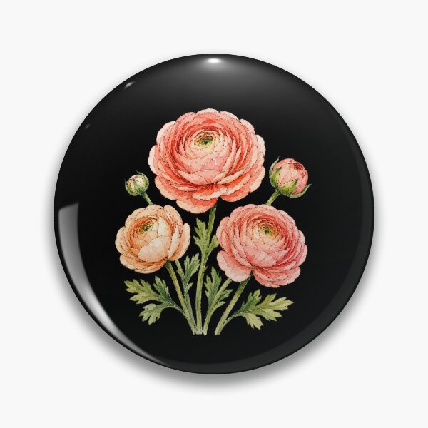 Item preview, Minimal Ranunculus Botanical Watercolor designed and sold by ColorSplash123.