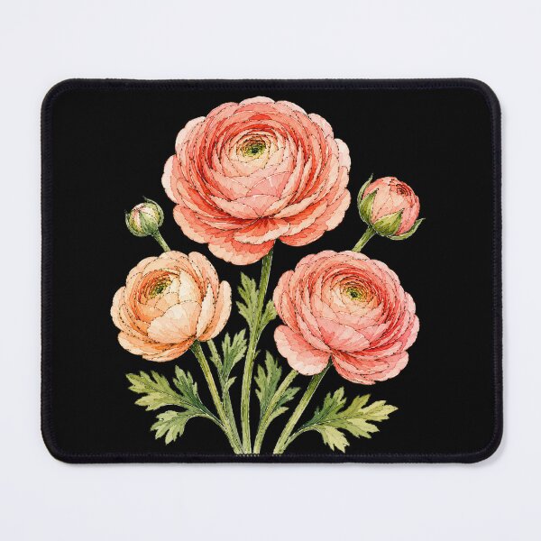 Item preview, Minimal Ranunculus Botanical Watercolor designed and sold by ColorSplash123.