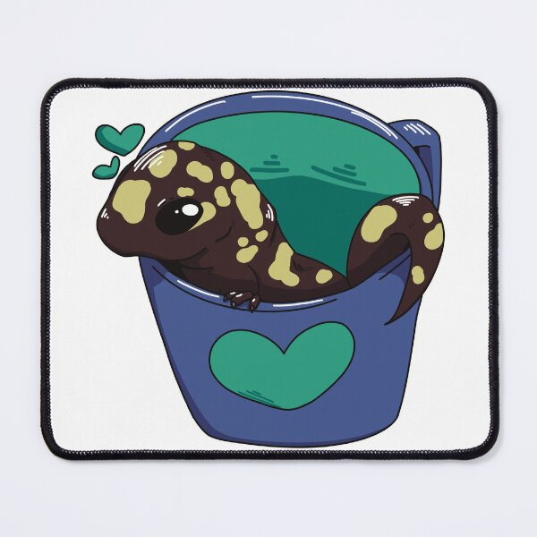 Item preview, Lizard in a Cup (black+yellow-spots ver.) designed and sold by Dragon Blossom Art.