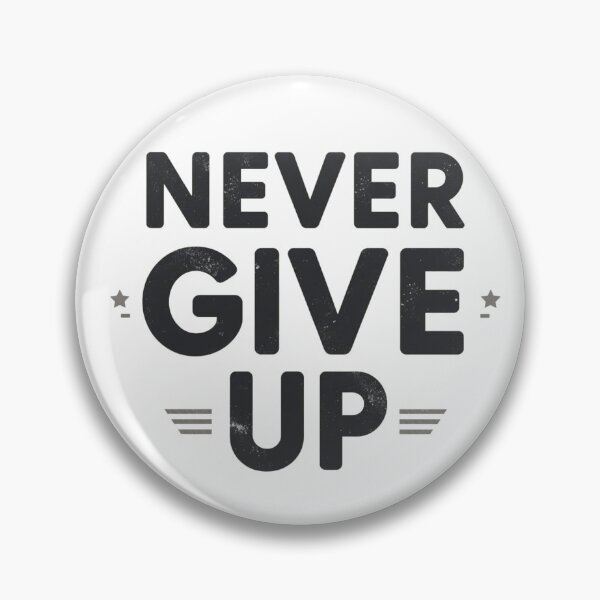 Item preview, Never Give Up - Motivational Quote Design designed and sold by Cartoon art with a purpose ❤️ Supporting Althea’s friends .