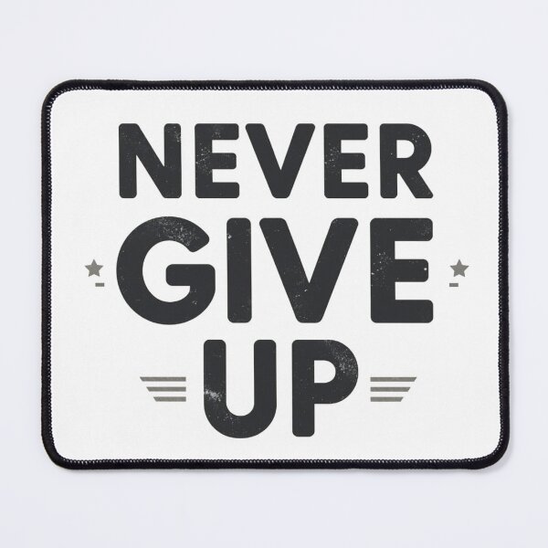 Item preview, Never Give Up - Motivational Quote Design designed and sold by Cartoon art with a purpose ❤️ Supporting Althea’s friends .