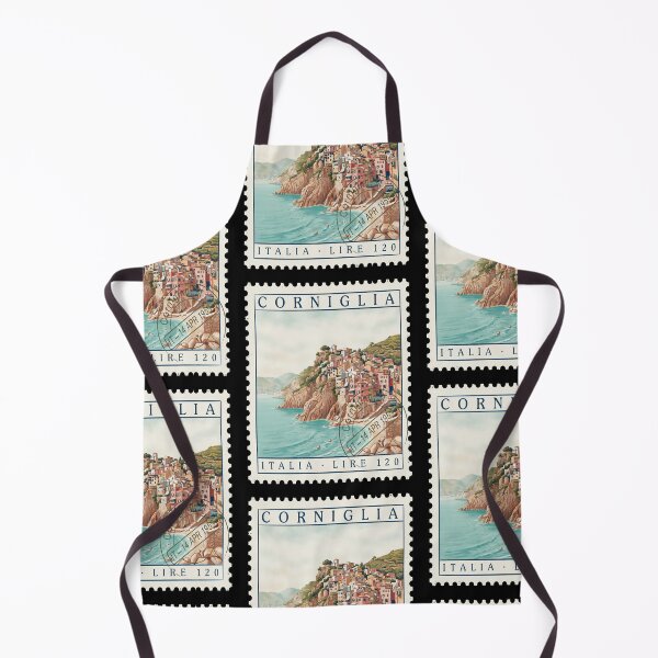 Item preview, Corniglia Italy Cinque Terre Clifftop Stamp Sticker designed and sold by stickercuffs.