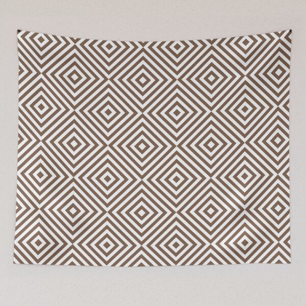 Item preview, White And Mocha Chevron Burst Pattern designed and sold by pattern-archive.
