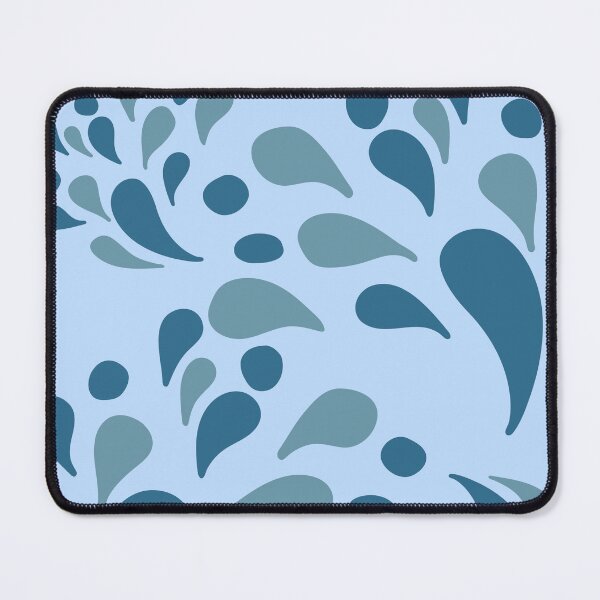 Item preview, Abstract Blue Droplets – Modern Organic Paisley Raindrop Pattern designed and sold by Jyoti Digital Artist.